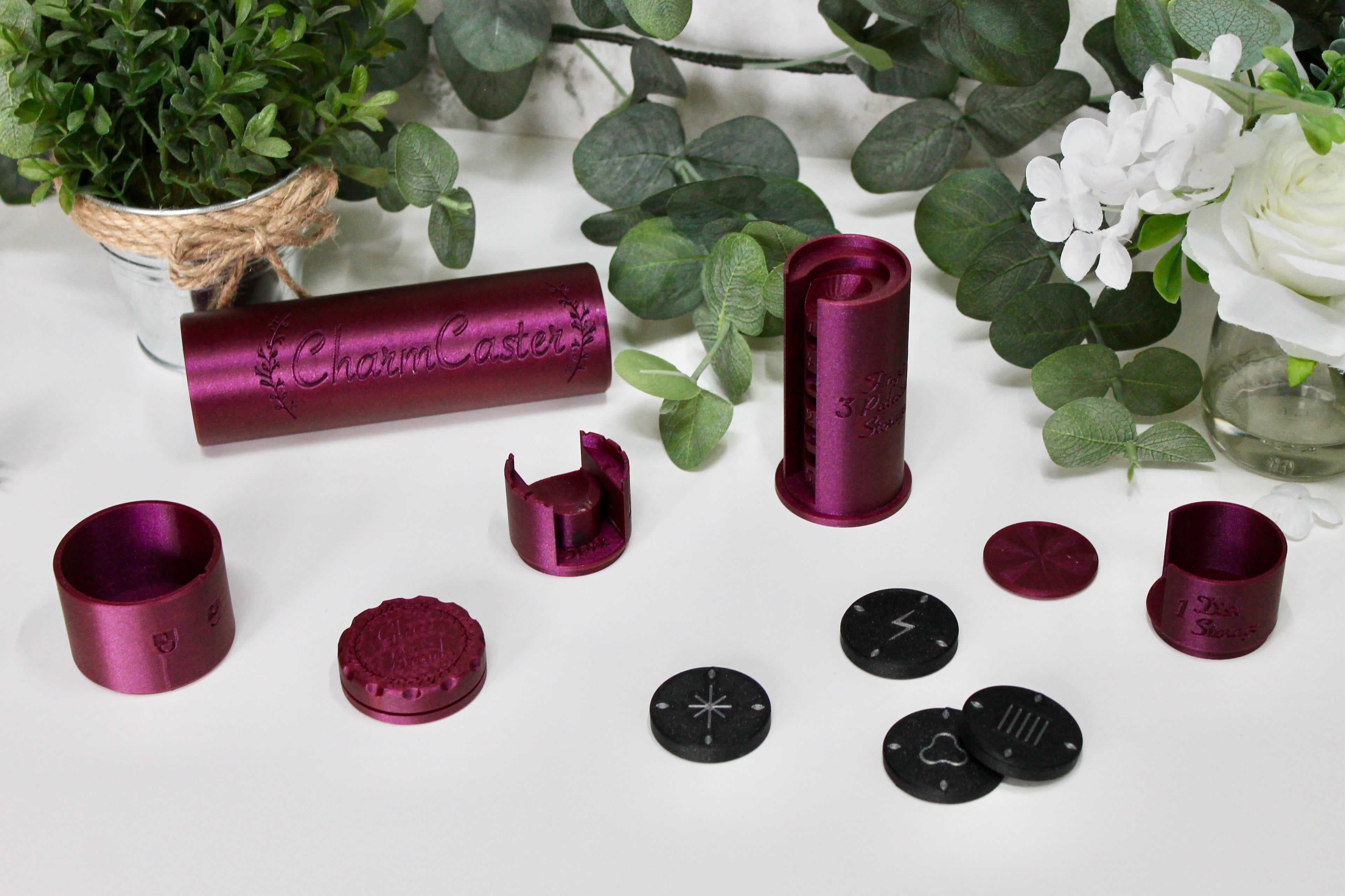 The Original CharmCaster Set - Hands-Free Magnetic Nail Art Tools