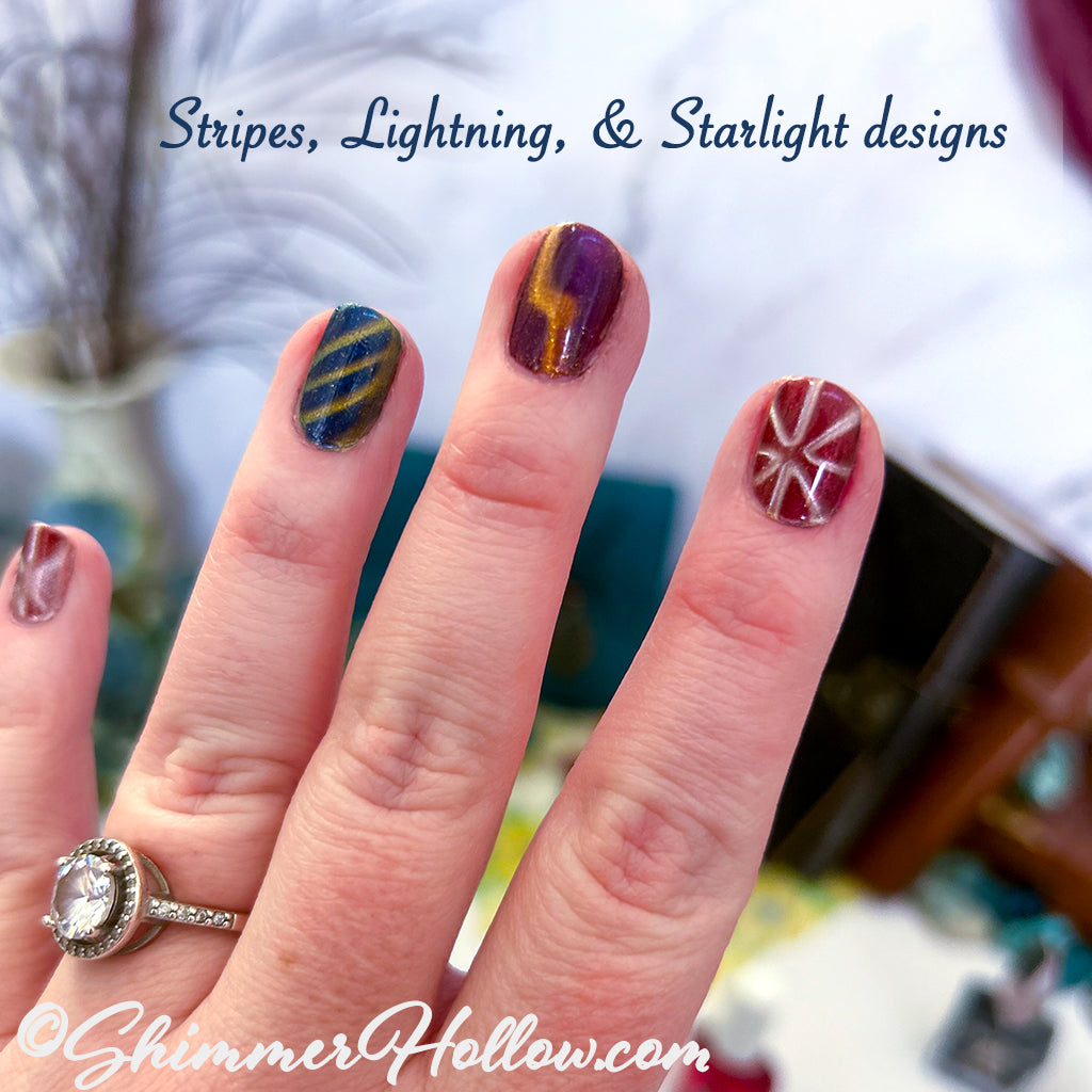 The Original CharmCaster Set - Hands-Free Magnetic Nail Art Tools